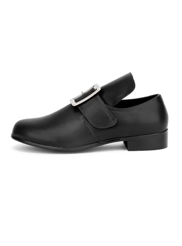 Historische Schnallenschuhe - Halbschuhe schwarz mit Schnalle - Schuhgröße: 46-47 von Maskworld