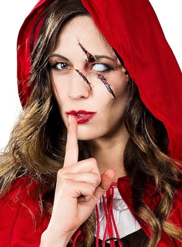 Hochwertiges Halloween Make-up Set - Horror Rotkäppchen - Verkleidung Schminke - Karneval & Motto-Party von Maskworld