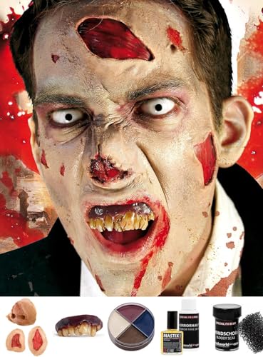 Hochwertiges Make-Up Deluxe Set Zombie - Kostüm-Accessoire für Halloween, Karneval & Horror-Event Hochwertiges Make-Up Deluxe Set Zombie - Kostüm-Accessoire für Halloween, Karneval & Horror-Event von Maskworld