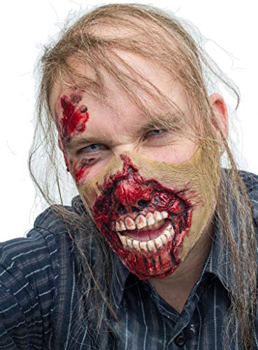 Horror-Maske aus Latex- Zombie Maske Meat Eater - ideal für Halloween, Karneval, Motto- & Grusel-Party von Maskworld