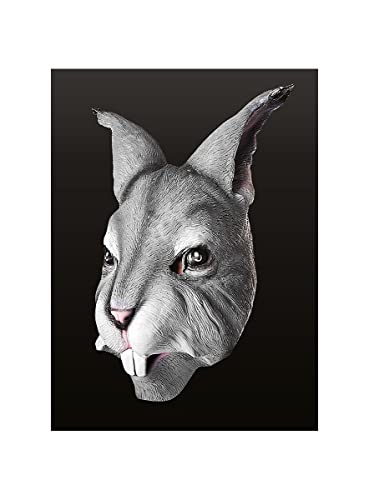 Kaninchen Maske aus Latex - Vollmaske als Verkleidung für Halloween, Karneval & Motto-Party von Maskworld