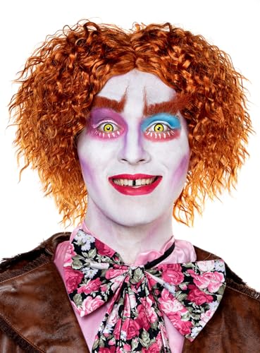Mad Hatter Herren Perücke mit Augenbrauen - Kostüm-Zubehör Karneval, Halloween & Motto-Party Mad Hatter Herren Perücke mit Augenbrauen - Kostüm-Zubehör Karneval, Halloween & Motto-Party von Maskworld