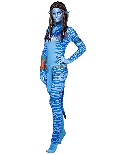 Maskworld Blaue Stammeskriegerin - Größe: L-XL - Film-Kostüm für Frauen - Karneval Halloween & Motto-Party von Maskworld