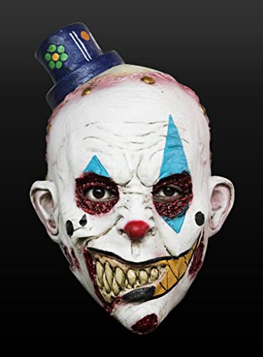 Maskworld Clown Grinsekopf Kindermaske des Grauens aus Latex - ideal für Halloween, Karneval, Motto- & Grusel-Party von Maskworld