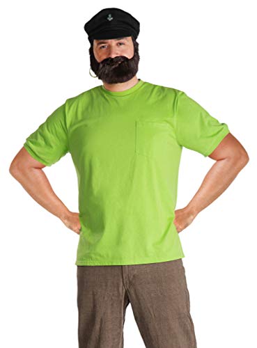 Maskworld Efraim Langstrumpf - Vater von Pippi - Piraten-Kapitän - Kostüm für Erwachsene mit Hemd, Mütze, Bart & Ohrring - Größe 3XL - Verkleidung für Karneval, Fasching & Motto-Party von Maskworld