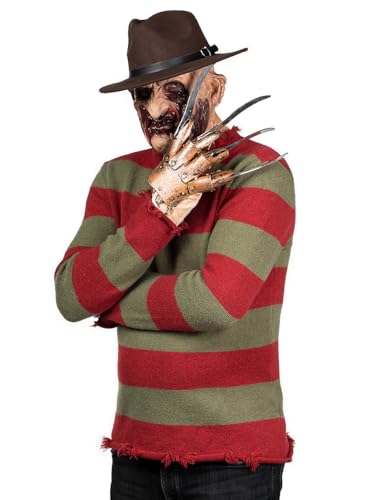 Maskworld Freddy Alptraum - Nightmare Edition - Pullover Hut & Handschuh - Horror-Kostüm für Halloween, Karneval & Motto-Party - Größe: XXL Maskworld Freddy Alptraum - Nightmare Edition - Pullover Hut & Handschuh - Horror-Kostüm für Halloween, Karneval & Motto-Party - Größe: XXL von Maskworld