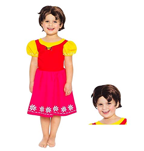 Maskworld Heidi Kinderkostüm mit Perücke - original lizenziert - Karneval - zweiteilig (134-140) von Maskworld