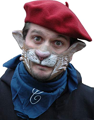 Maskworld Katzen Tiermaske aus Latex - Partymaske Carlo da Vinci - ideal für Halloween, Karneval & Motto-Party von Maskworld