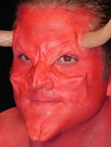 Maskworld Latexapplikation Kinn für Teufel aus Latex mit Hautkleber - Kostüm-Zubehör für Halloween, Karneval & Horror-Party von Maskworld