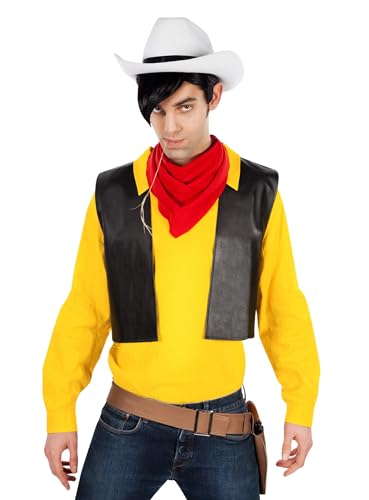 Maskworld Lucky Luke Comic Cowboy Western Kostüm für Herren 4-teilig (M) von Maskworld