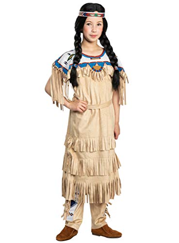 Maskworld Nscho-tschi Kinderkostüm - Indianer Western - Kindergröße: 122-128 - Lizenz-Kostüme aus den Karl-May-Filmen für Karneval und Motto-Party von Maskworld