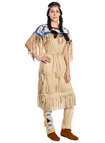 Generique - Nscho-Tschi-Kostüm Damenkostüm Winnetou für Fasching Indianerin braun-blau - L Generique - Nscho-Tschi-Kostüm Damenkostüm Winnetou für Fasching Indianerin braun-blau - L von Maskworld