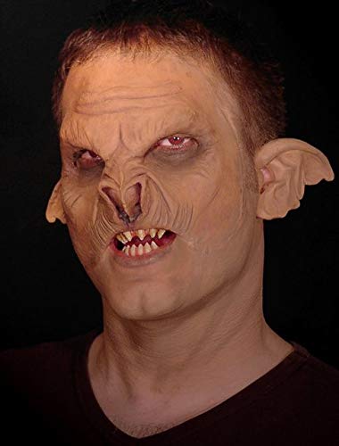 Maskworld Ohren aus Latex für Orks, Dämonen und andere LARP-Wesen - Braun - Kostüm-Zubehör für Halloween, Karneval & Horror-Party von Maskworld