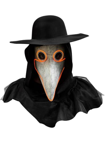 Maskworld Pestdoktor Leucht-Maske - Kostüm Zubehör Halloween, Karneval & Motto-Party Maskworld Pestdoktor Leucht-Maske - Kostüm Zubehör Halloween, Karneval & Motto-Party von Maskworld
