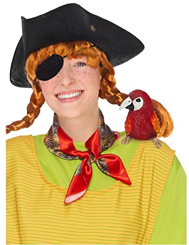 Maskworld Pippi Langstrumpf Papagei Rosalinda Schulterfigur - Verkleidung Accessoire Zubehör zum Kostüm - Karneval, Fasching & Motto-Party von Maskworld