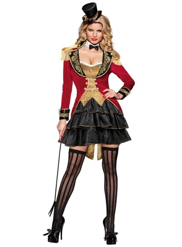 Maskworld Sexy Zirkusdirektorin Kostüm - Ring Mistress -Größe: L - Burlesque Damen Verkleidung Karneval Halloween & Motto-Party von Maskworld