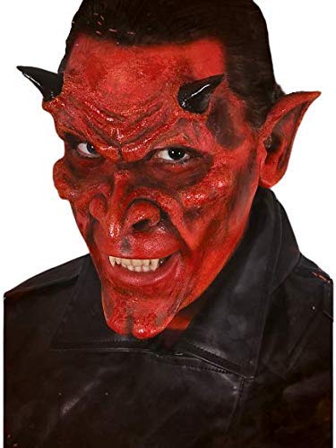 Maskworld Teufelsohren aus Latex mit Mastix Hautkleber - Latexohren rot - für Halloween Karneval Motto-Party & Fantasy Kostüm-Accessoire von Maskworld