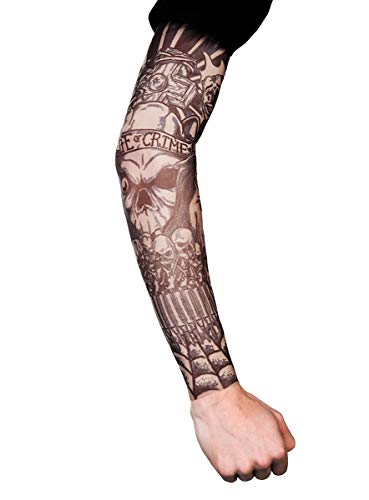 Maskworld Thug - Tattoo Ärmel zum Überziehen - Armgröße: M - Kostüm-Zubehör für Halloween, Karneval & Motto-Party Maskworld Thug - Tattoo Ärmel zum Überziehen - Armgröße: M - Kostüm-Zubehör für Halloween, Karneval & Motto-Party von Maskworld