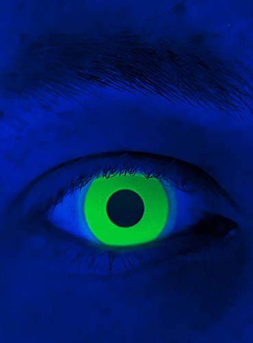 Maskworld - UV aktive Kontaktlinsen/Jahreslinsen - Grün - Motivlinsen ohne Sehstärke - Unisex - Erwachsene - ideal für Halloween, Karneval, Motto- und Horror-Party Maskworld - UV aktive Kontaktlinsen/Jahreslinsen - Grün - Motivlinsen ohne Sehstärke - Unisex - Erwachsene - ideal für Halloween, Karneval, Motto- und Horror-Party von Maskworld