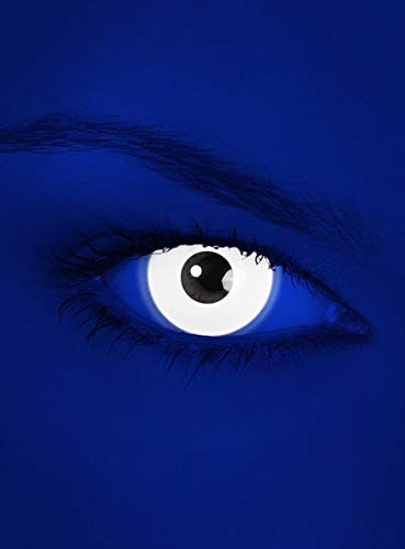 Maskworld - UV aktive Kontaktlinsen/Jahreslinsen - Weiß - Motivlinsen ohne Sehstärke - Unisex - Erwachsene - ideal für Halloween, Karneval, Motto- und Horror-Party Maskworld - UV aktive Kontaktlinsen/Jahreslinsen - Weiß - Motivlinsen ohne Sehstärke - Unisex - Erwachsene - ideal für Halloween, Karneval, Motto- und Horror-Party von Maskworld