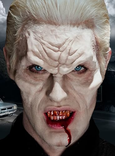 Maskworld Vampir-Stirn Latexapplikation mit Hautkleber - Monster Kostüm-Zubehör für Halloween, Karneval & Horror-Party von Maskworld
