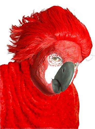 Maskworld Vogel-Maske aus Latex - Halbmaske Papagei- hautfarben - ideal für Halloween, Karneval & Motto-Party von Maskworld