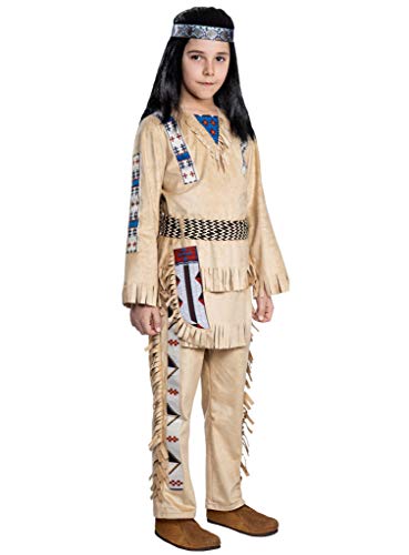 Maskworld Winnetou Kinderkostüm - Indianer Western - Kindergröße: 122-128 - Lizenz-Kostüme aus den Karl-May-Filmen für Karneval und Motto-Party von Maskworld