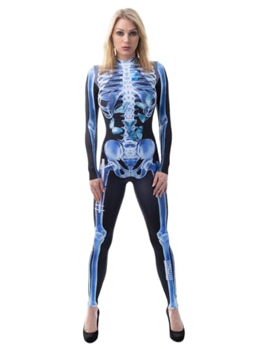 Maskworld X-Ray Catsuit Kostüm - Größe: L-XL - Kostüm Verkleidung Halloween, Karneval & Motto-Party von Maskworld