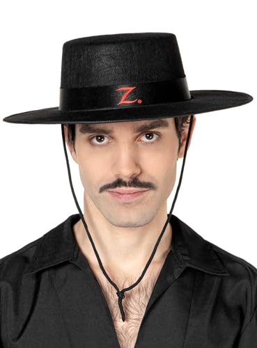 Maskworld Zorro Hut - Kostüm-Zubehör des schwarzen Rächers für Karneval, Halloween & Motto-Party von Maskworld