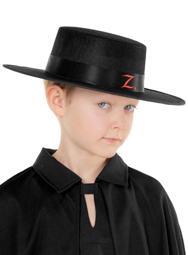 Maskworld Zorro Hut für Kinder - Kostüm-Zubehör des schwarzen Rächers für Karneval, Halloween & Motto-Party von Maskworld