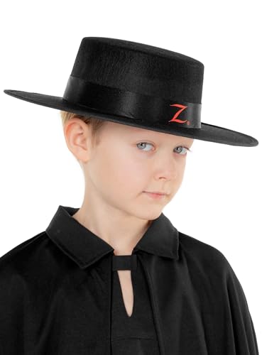Maskworld Zorro Hut für Kinder - Kostüm-Zubehör des schwarzen Rächers für Karneval, Halloween & Motto-Party Maskworld Zorro Hut für Kinder - Kostüm-Zubehör des schwarzen Rächers für Karneval, Halloween & Motto-Party von Maskworld