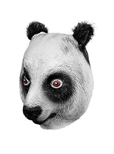 Panda Maske aus Latex - Vollmaske als Verkleidung für Halloween, Karneval & Motto-Party von Maskworld