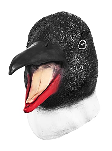 Pinguin Maske aus Latex - Vollmaske als Verkleidung für Halloween, Karneval & Motto-Party von Maskworld
