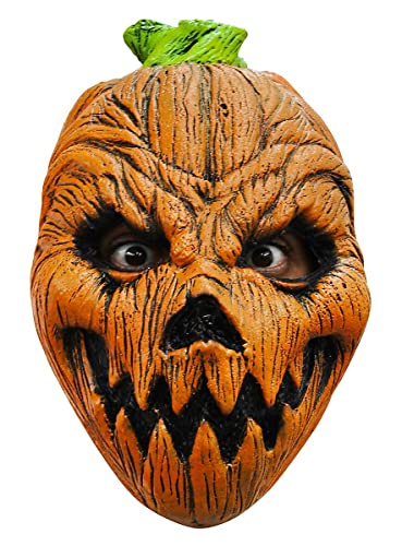 Pumpkin Halloween Kürbis Maske des Grauens aus Latex - Erwachsenen Horror Kostüm Vollmaske - ideal für Karneval, Motto- & Grusel-Party von Maskworld