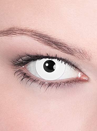Untoter-Zombie Kontaktlinsen/Monatslinsen - Motivlinsen ohne Sehstärke - Unisex - Erwachsene - ideal für Halloween, Karneval, Motto- und Horror-Party von Maskworld