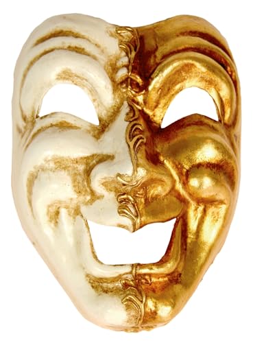 Volto ridi oro bianco - Venezianische Maske - traditionell handgefertigt - Carnevale di Venezia Volto ridi oro bianco - Venezianische Maske - traditionell handgefertigt - Carnevale di Venezia von Maskworld