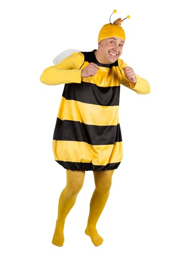Willi Kostüm für Erwachsene - Biene Maja - Zweiteilig - Tierkostüm (XXL) von Maskworld