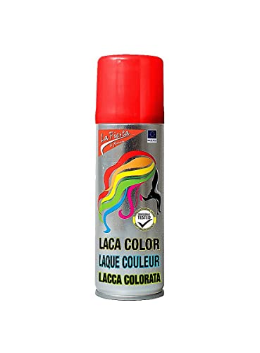 Maskworld Color Haarspray für farbig buntes Haar - Rot - Color Farbspray zum Verkleiden & Schminken für Karneval, Fasching, Halloween & Motto-Party von Maskworld