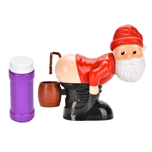 Masoog Bubble Machine, Santa Bubble Blower Machine, Automatisches Blasenspielzeug Mit Lustigen Lichtern Und Musik Für Weihnachten, Lustige Parteien Und Kinder Geschenke Masoog Bubble Machine, Santa Bubble Blower Machine, Automatisches Blasenspielzeug Mit Lustigen Lichtern Und Musik Für Weihnachten, Lustige Parteien Und Kinder Geschenke von Masoog
