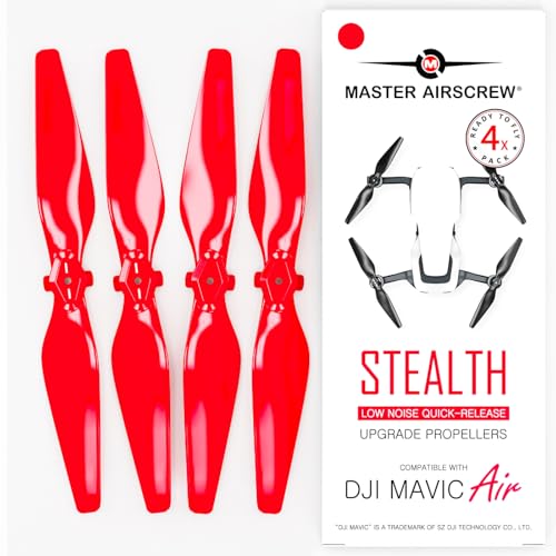 Master Airscrew Stealth Propeller kompatibel mit DJI Mavic Air - Rot, 4 Stück Master Airscrew Stealth Propeller kompatibel mit DJI Mavic Air - Rot, 4 Stück von Master Airscrew