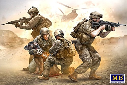 Master Box Ltd MB35181 - Figuren No Soldier Left Behind, MWD Down von Master Box Ltd.