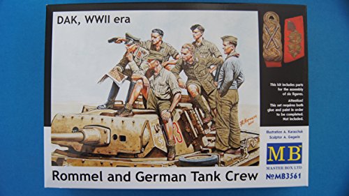 MasterBox MB3561-1/35 Rommel und Deutsche Panzerbesatzung von Master Box Ltd.