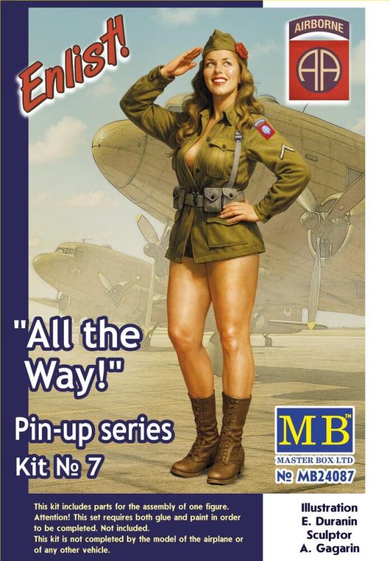 All the Way! - Pin-up series Kit No.7 von Master Box Plastic Kits