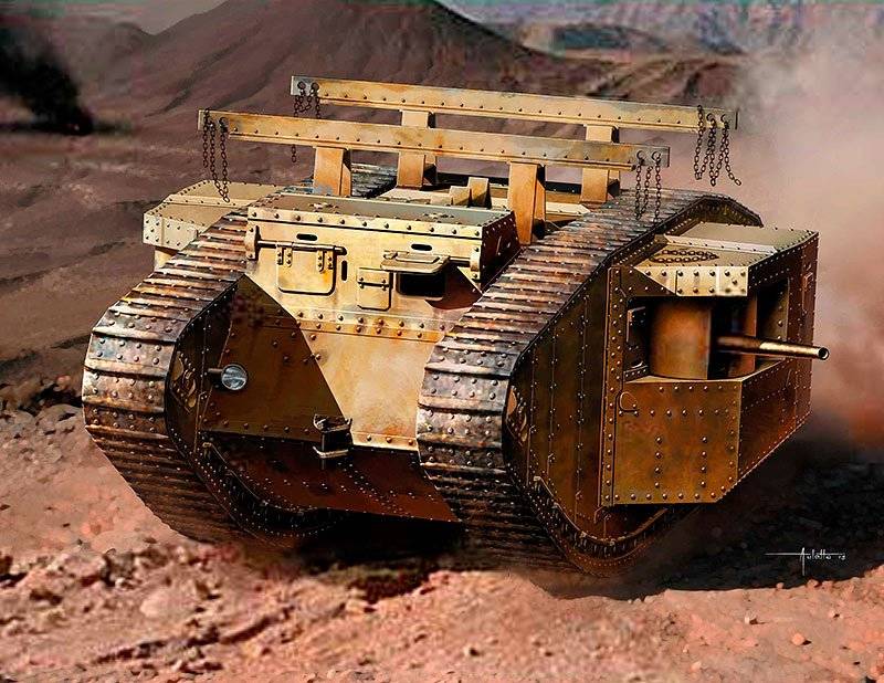 MK I Male British Tank Gaza Strip von Master Box Plastic Kits