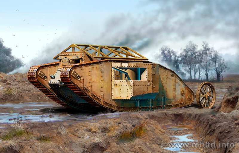 MKI Male British Tank 1916 von Master Box Plastic Kits