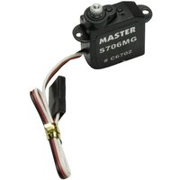 Master Modellbau Mini-Servo S706 MG Analog-Servo Getriebe-Material: Titanium Stecksystem: Uni (Graupner / JR / Futaba) von Master Modellbau
