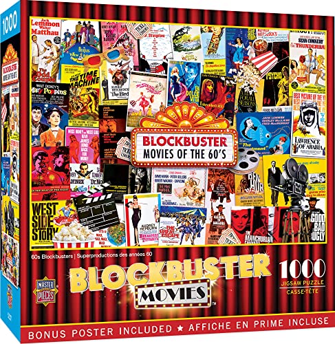 Blockbuster Filme – Die 1980er Jahre 1000 Teile Puzzle + Bonus-Poster von MasterPieces