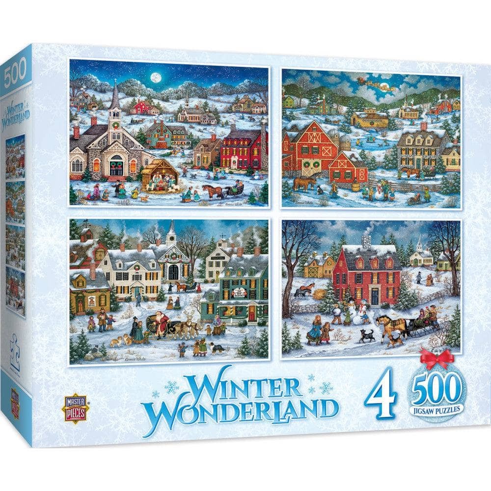 Master Pieces 4 Puzzles - Winter Wonderland 500 Teile Puzzle Master-Pieces-32580 von Master Pieces