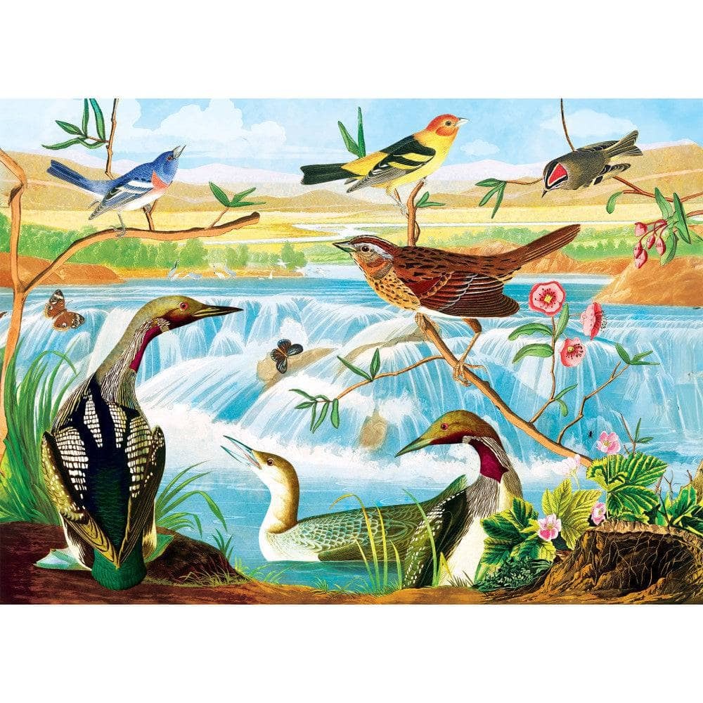 Master Pieces Audubon - Vögel am Bach 1000 Teile Puzzle Master-Pieces-72512 von Master Pieces