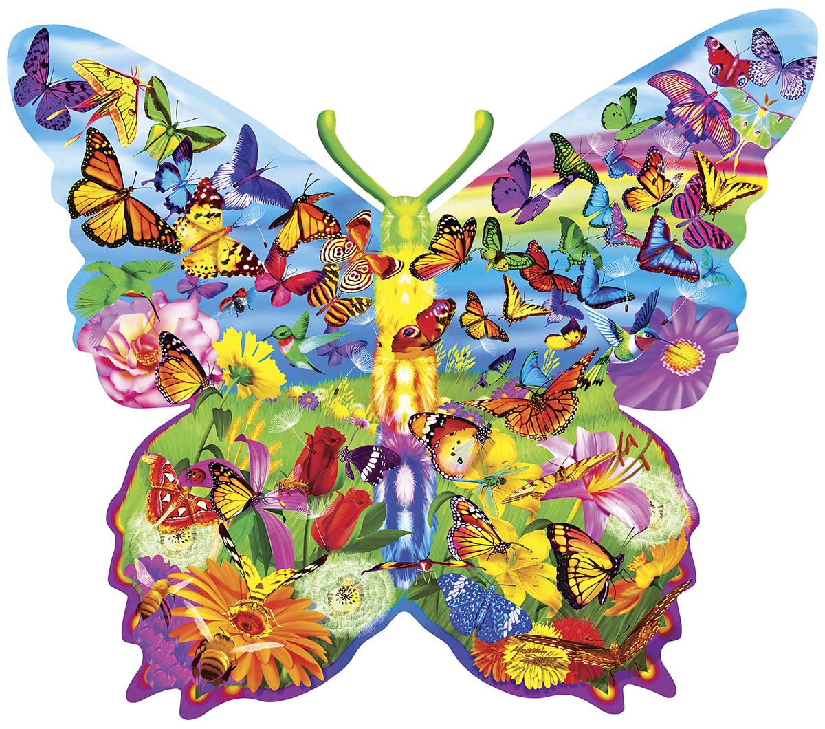 Master Pieces Butterfly 1000 Teile Puzzle Master-Pieces-72051 von Master Pieces